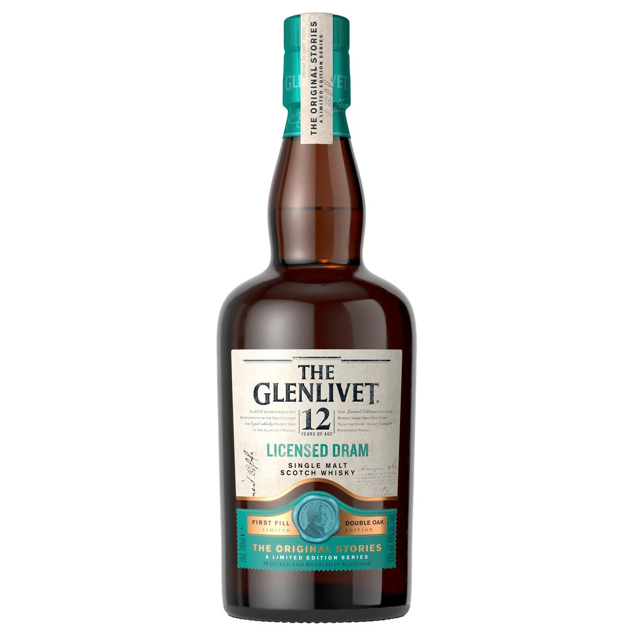 The Glenlivet 12 Year Old Licensed Dram Single Malt Scotch Whisky | 700ML - Whiskey
