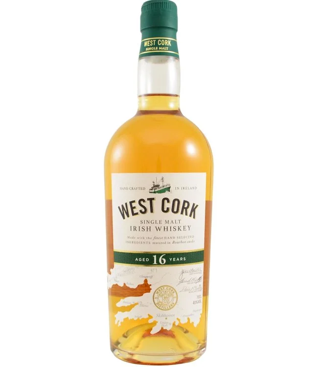 West Cork Single Malt 16 Year Old Bourbon Cask Irish Whiskey | 700ML