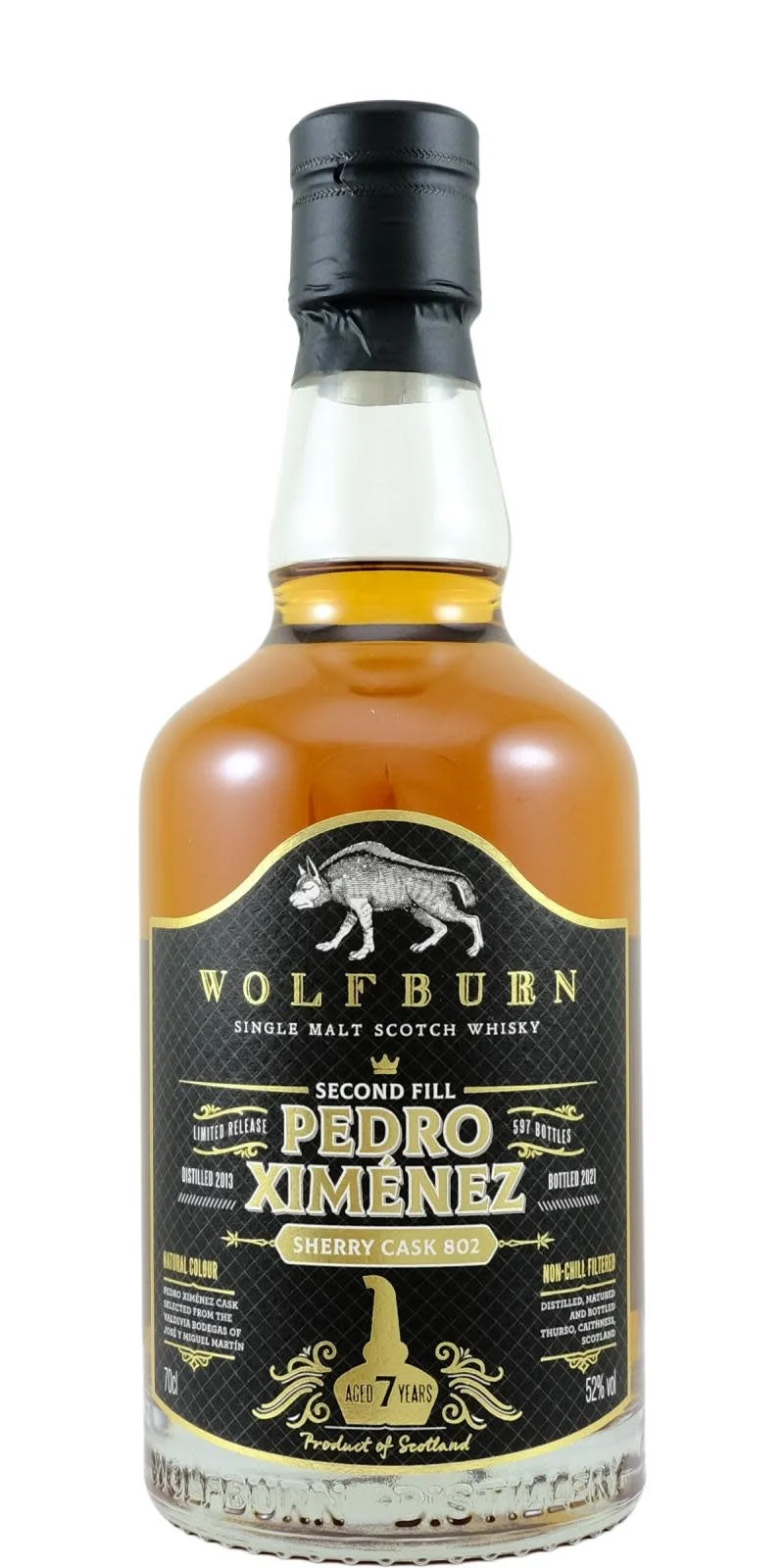 Wolfburn (D.2013, B.2021) PX Sherry Cask # 802 Whisky escocés | 700ML