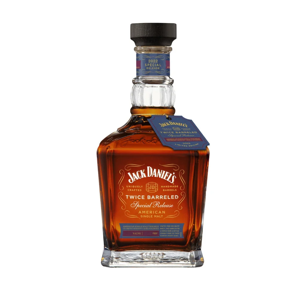 Jack Daniels Twice Barreled Special Release American Single Malt Oloroso Sherry Cask 2022 Whiskey | 700ML - Whisky