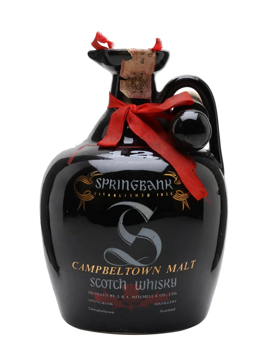 Springbank 12 Year Old Ceramic Jug (Bottled 1980s/1990s) Scotch Whisky | 700ML - Whiskey