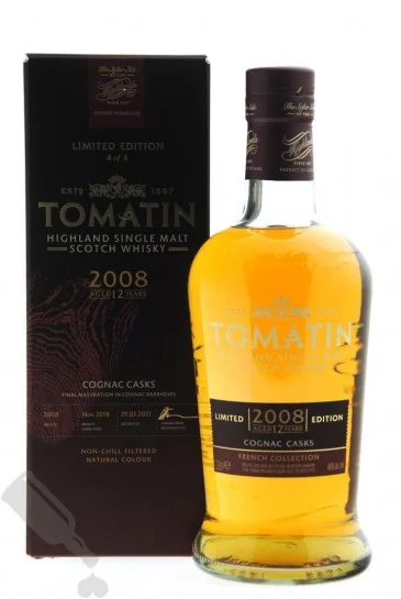 Tomatin 12 Year Old (D.2008, B.2021) Cognac Casks Scotch Whisky | 700ML - Whiskey