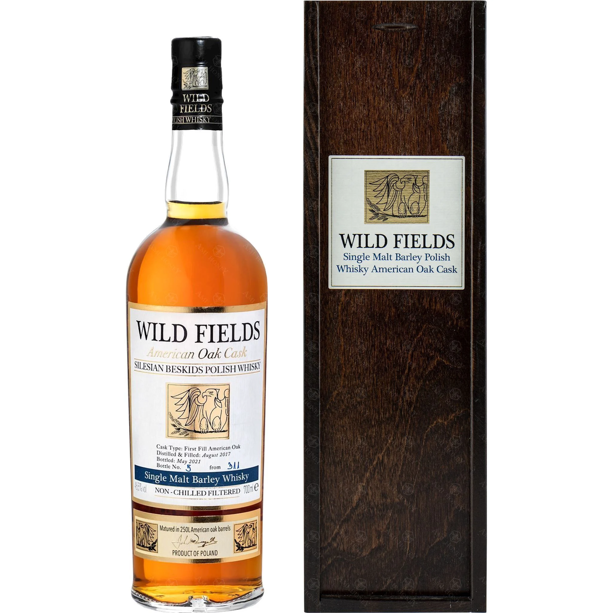 Wild Fields Single Malt Barley American Oak Cask Polish Whisky | 700ML - Whiskey