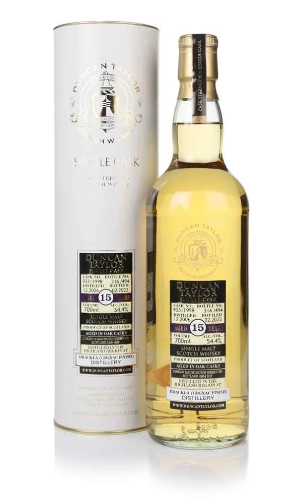 Brackla 15 Year Old 2006 (cask 93311998) - Duncan Taylor | 700ML