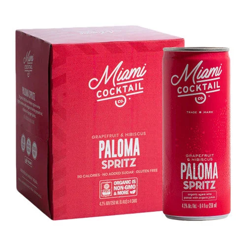 Miami Cocktail GrapeFruit & Hibiscus Paloma Spirits | (4)*250ML - Cóctel