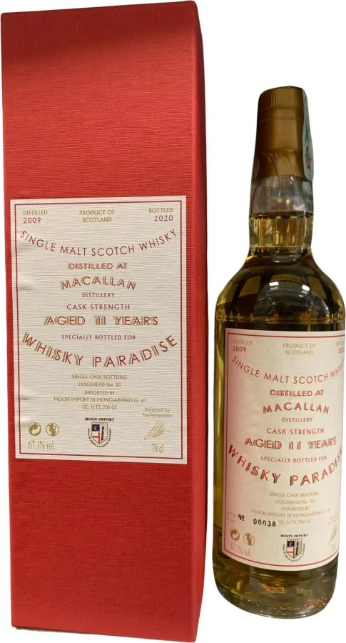 Macallan 2009 MI Cask Strength - Single Cask Bottling 11 Year Old (2020) Release (Cask #20) Scotch Whisky | 700ML