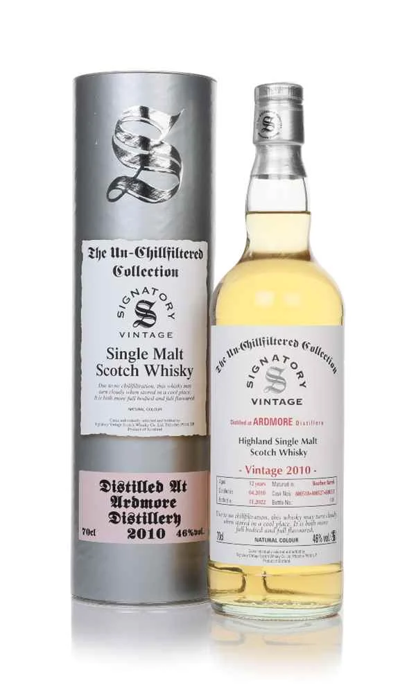 Ardmore 12 Year Old 2010 (casks 800518, 800527 & 800531) - Un-Chillfiltered Collection (Signatory) | 700ML