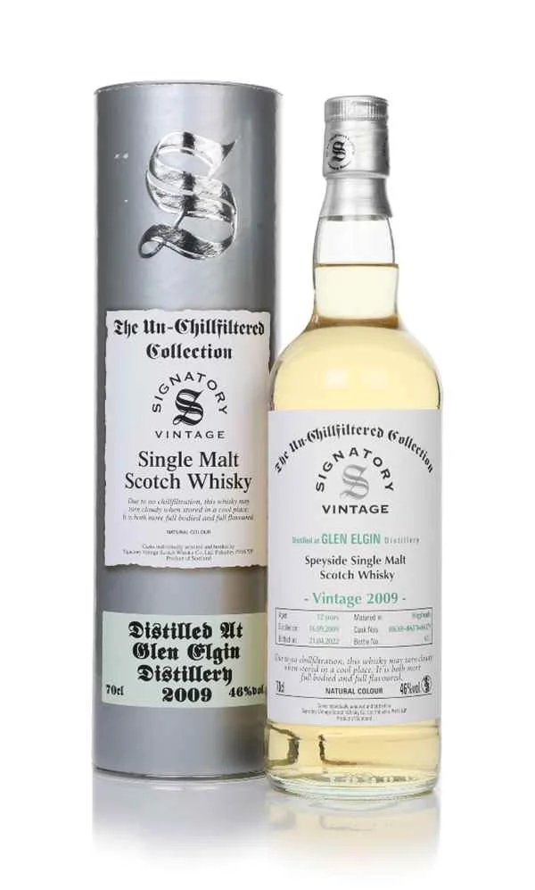 Glen Elgin 12 Year Old 2009 (casks 806369, 806378 & 806379) - Un-Chillfiltered Collection (Signatory) | 700ML