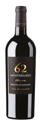 2018 | Cantine San Marzano | 62 Anniversario Primitivo di Manduria Riserva - Wine