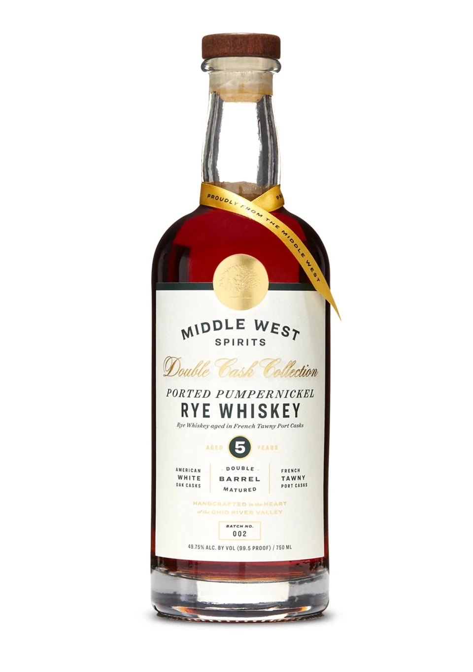 Middle West Spirits Double Cask Collection Ported Pumpernickel Rye Double Barrel Matured 5 Years - Whiskey