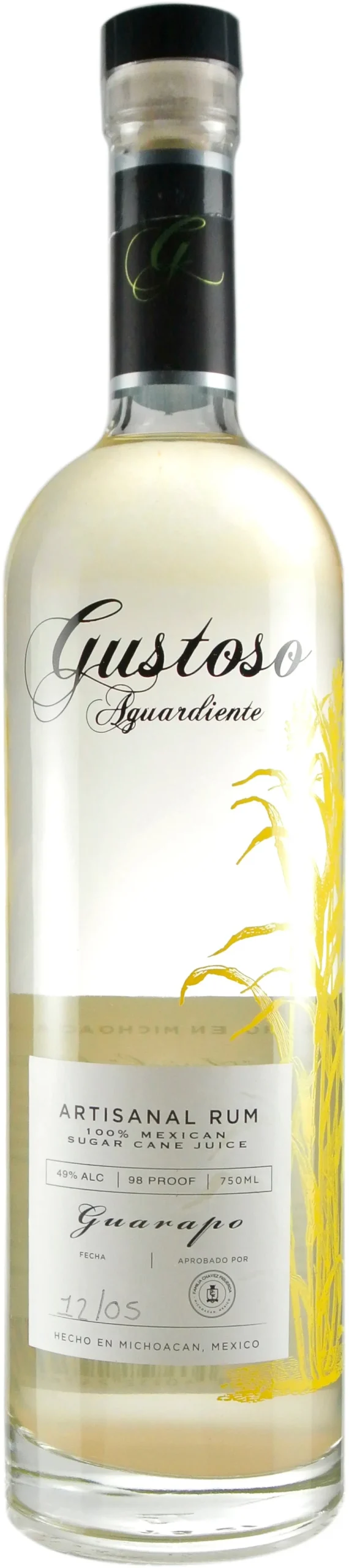 Gustoso Guarapo 100% Ron de Caña de Azúcar