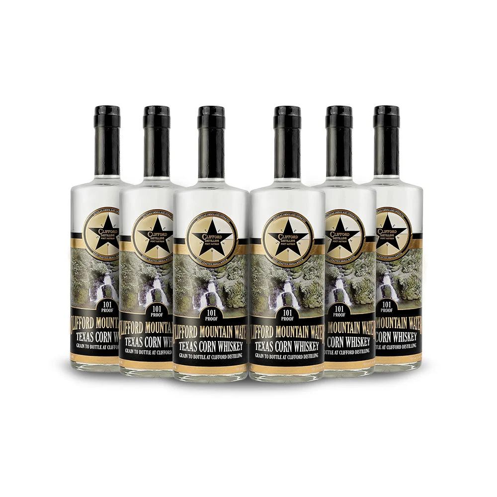 Clifford Distilling | Clifford Mountain Water: Texas Corn Whiskey (6) Bottle Bundle