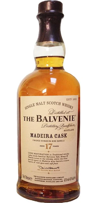 Balvenie 17 Year Old Madeira Cask Scotch Whisky | 700ML - Whiskey