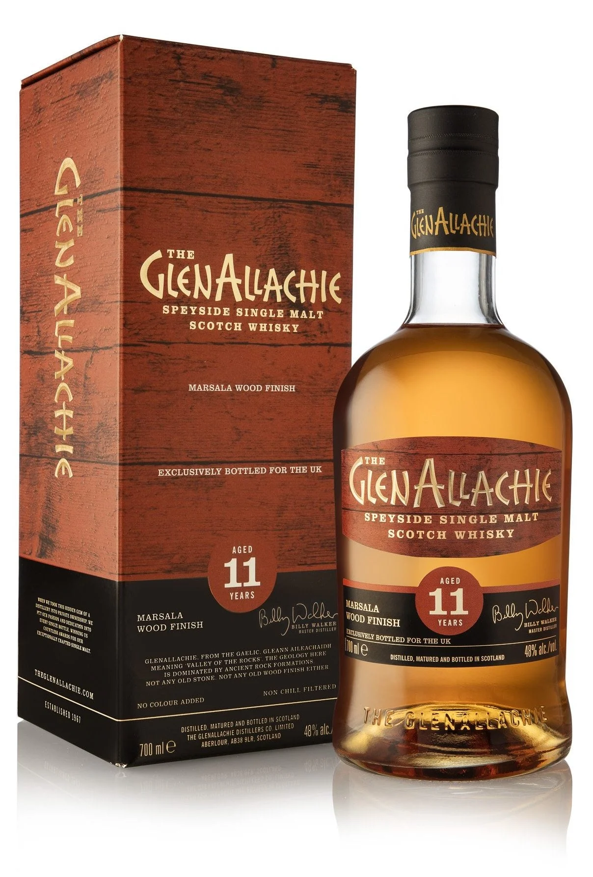 GlenAllachie Marsala Wood Finish (UK Exclusive) 11 Year Old Whisky | 700ML - Whiskey