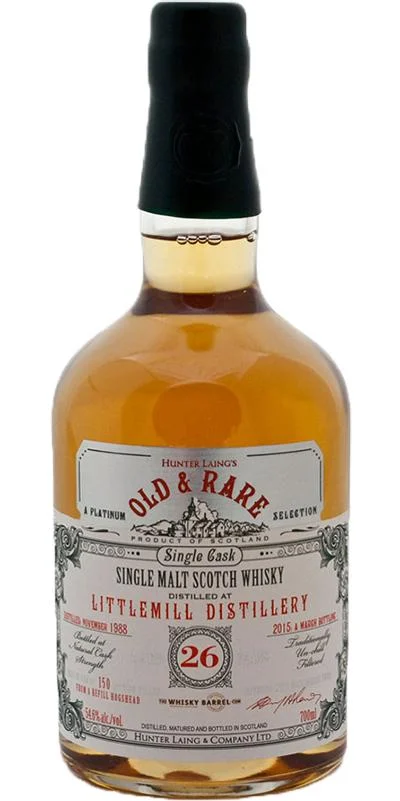 Littlemill Old & Rare Single Cask 1988 26 Year Old Whisky | 700ML - Whiskey