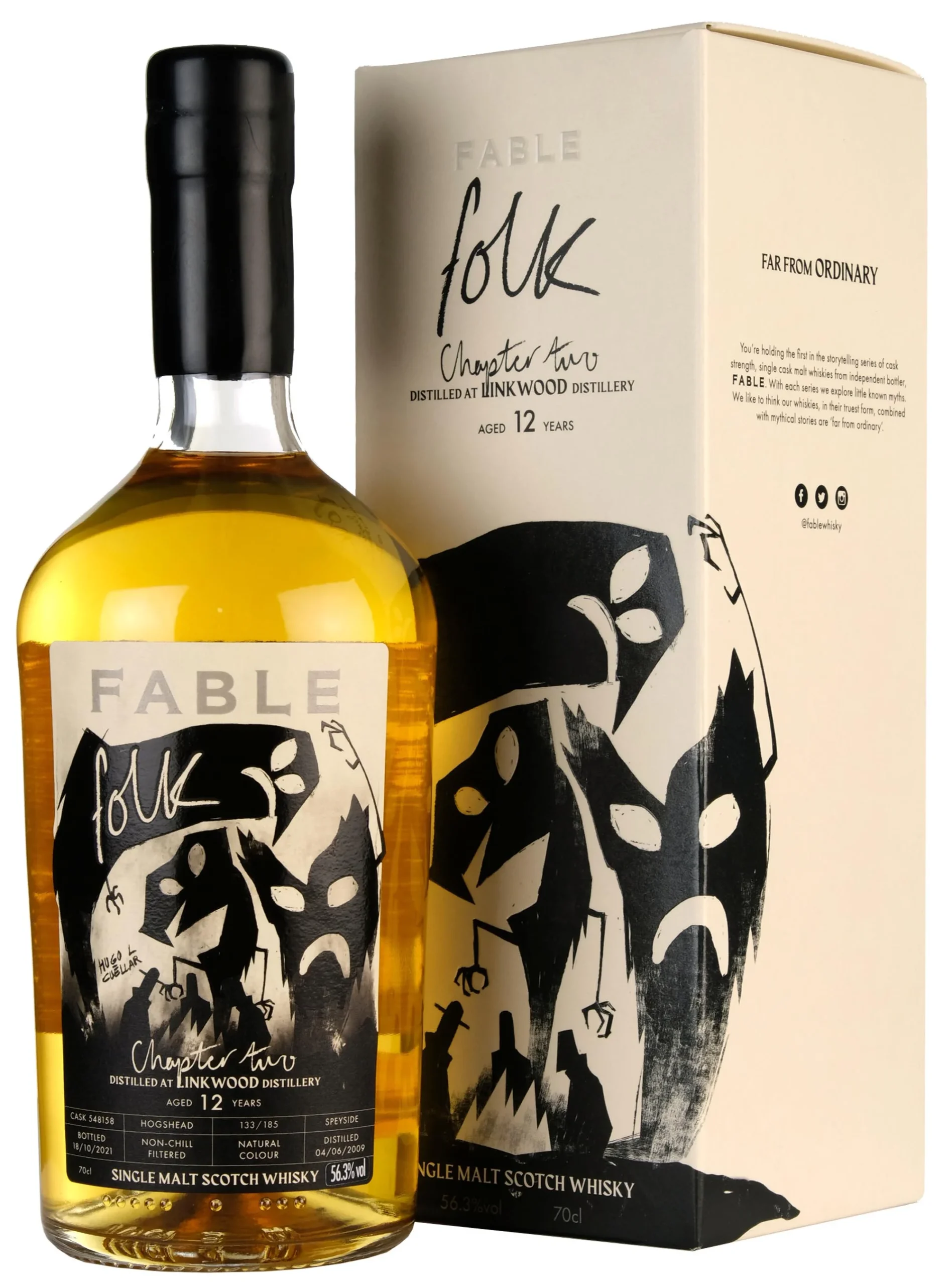 Linkwood Fable Folk Chapter 2 Single Cask #548158 2009 12 Year Old Whisky | 700ML - Whiskey