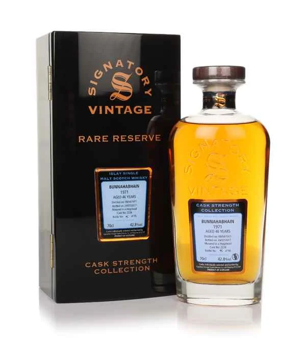 Bunnahabhain 46 Year Old 1971 (cask 2226) - Cask Strength Collection Rare Reserve (Signatory) | 700ML