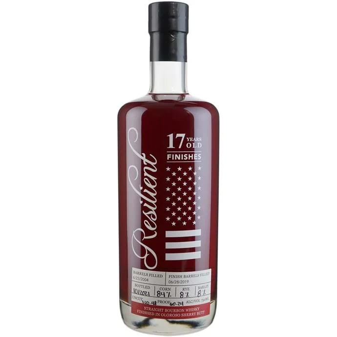 Resilient 17 Year Old 120.48 Proof Finished in ex Sherry Butt Straight Bourbon Whisky - Whiskey