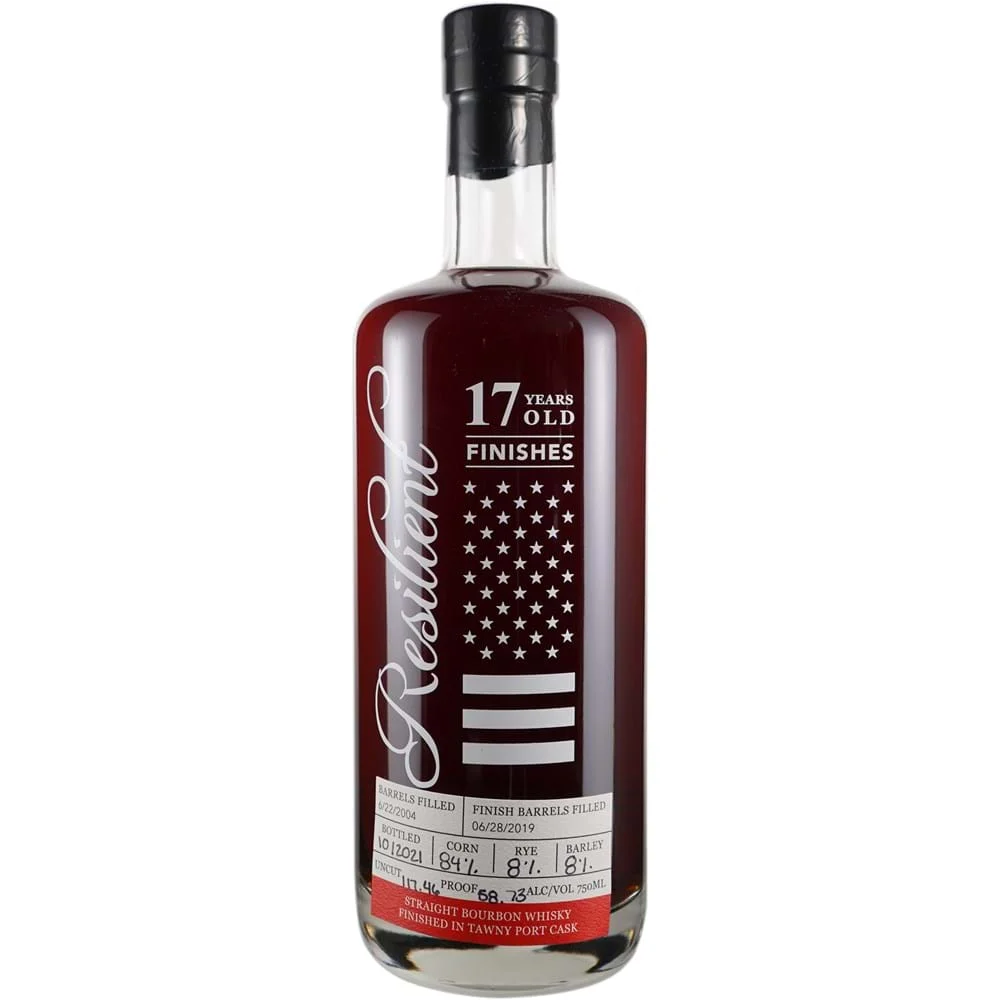 Resilient 17 Year Old 117.46 Proof Finished in ex Tawny Port Cask Straight Bourbon Whiskey