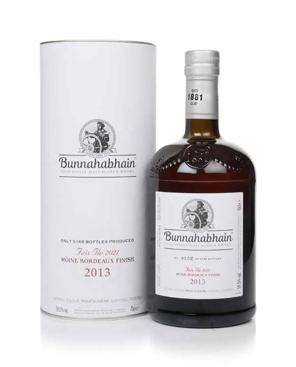 Bunnahabhain 8 Year Old 2013 Mòine Bordeaux Finish - Fèis Ìle 2021 | 700ML