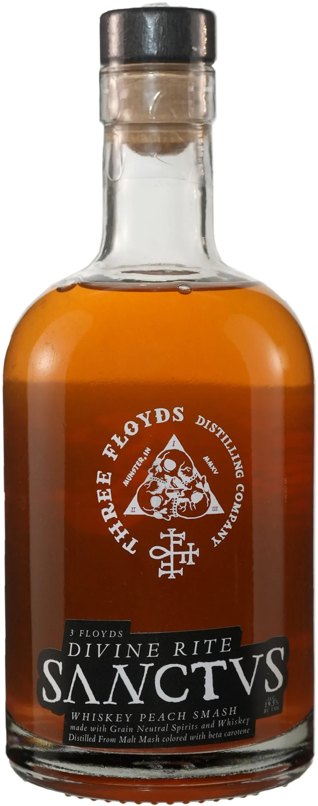 Three Floyds Distilling Sanctvs Whiskey Peach Smash Cocktail | 375ML