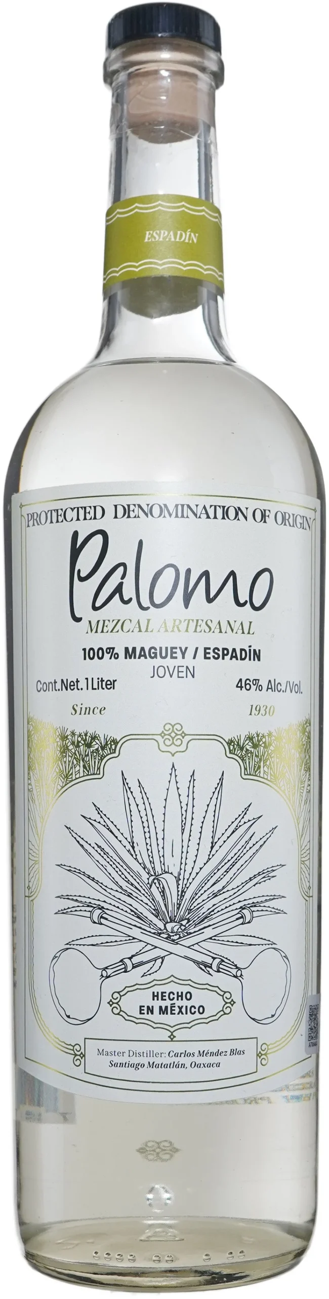 Palomo Artesanal Espadin Mezcal | 1L
