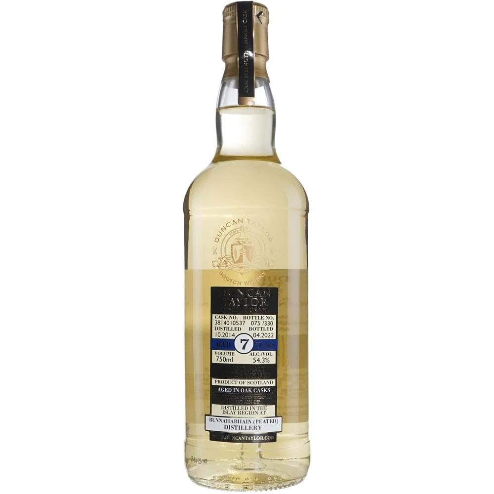 Duncan Taylor Bunnahabhain Heavily Peated 7 Year old Cask Strength 2014 Scotch Whisky - Whiskey