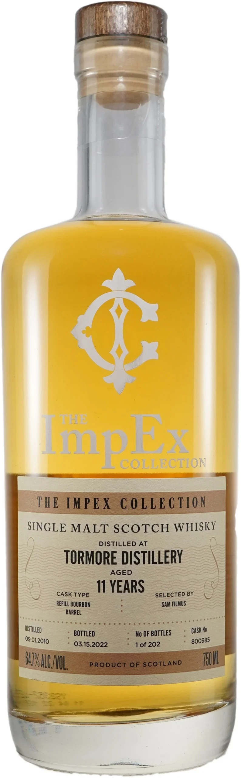 The Impex Collection Tormore 11 Year Old Single Malt 2010 Scotch Whisky - Whiskey