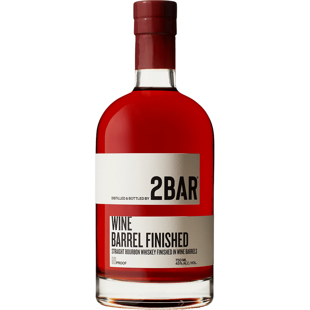 2Bar Spirits Straight Bourbon Wine Barrel Finished Whiskey