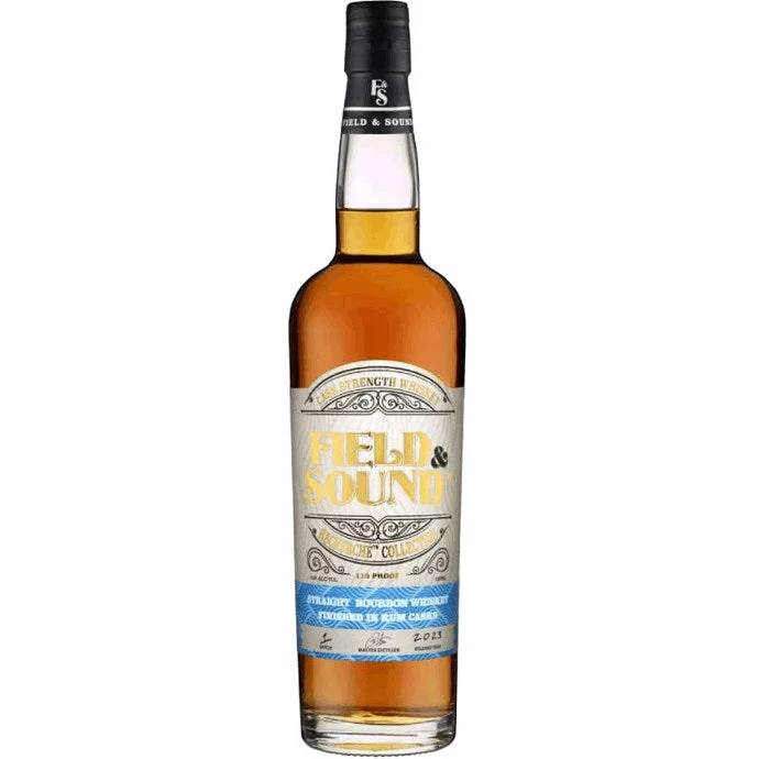 Long Island Spirits Field & Sound Straight Bourbon Rum Cask Finish Barrel Strength Whiskey