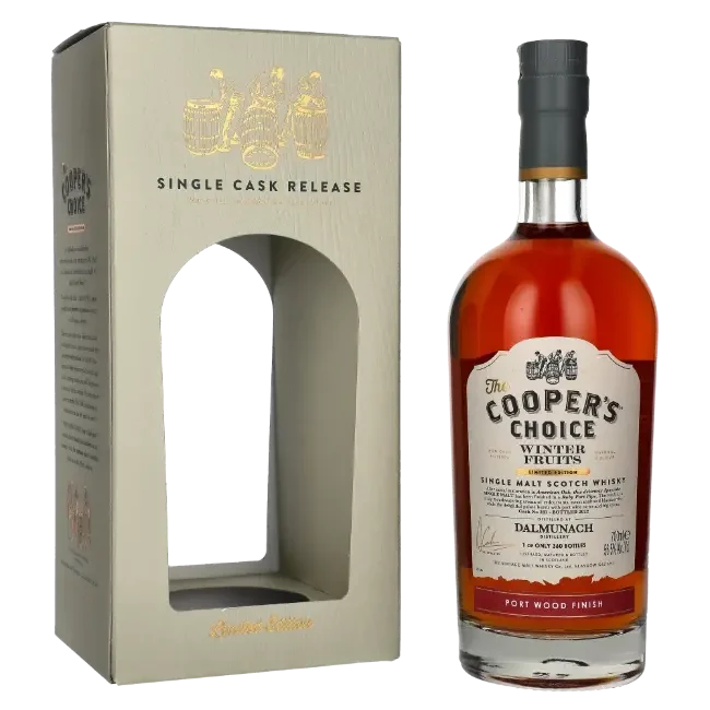 Dalmunach Winter Fruits Port Wood Finish, The Cooper’s Choice Scotch Whisky | 700ML - Whiskey