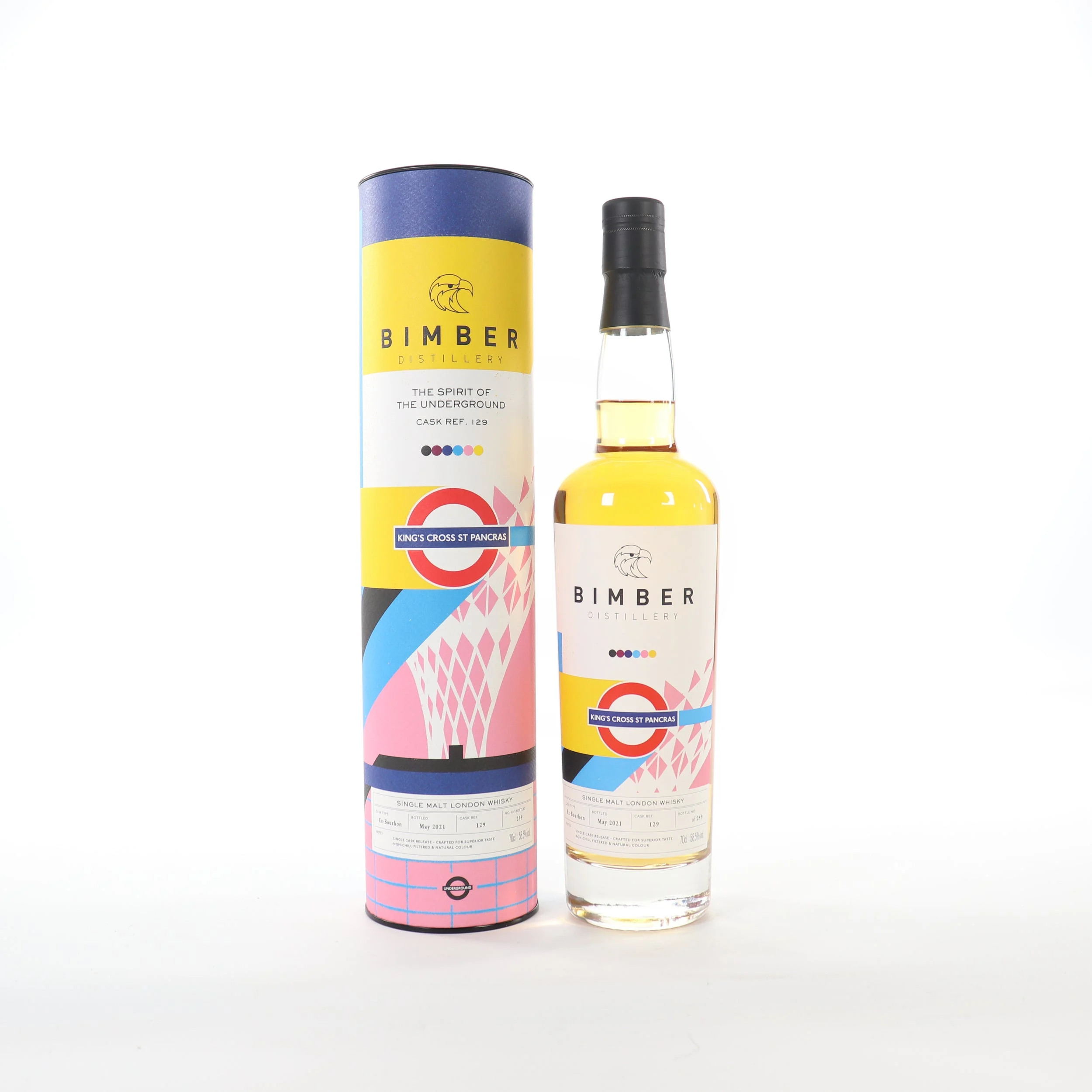 Bimber Spirit of the Underground (Cask 129) King's Cross St Pancras London Whisky | 700ML