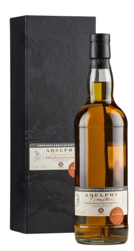 North British 36 Year Old Adelphi 1987 Single Grain Scotch Whisky | 700ML - Whiskey