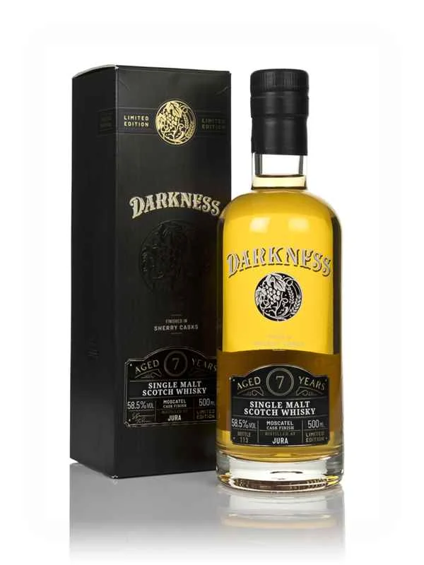 Jura 7 Year Old Moscatel Cask Finish (Darkness) | 500ML - Whiskey