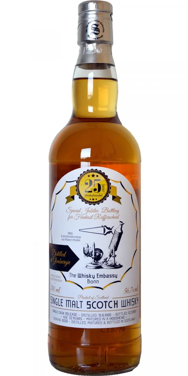 Glenburgie 1995 FR The Whisky Embassy Bonn - Invention Series (Cask #6520) 22 Year Old 2018 Release Single Malt Scotch Whisky | 700ML