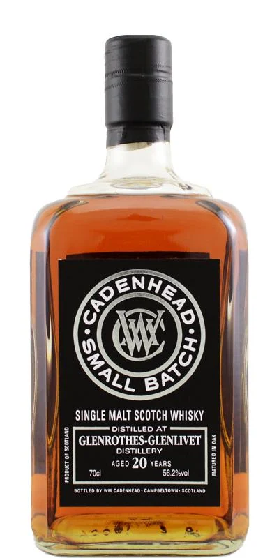 Glenrothes 1997 (Cadenhead's) Small Batch 20 Year Old 2018 Release Single Malt Scotch Whisky | 700ML - Whiskey