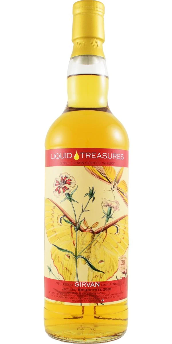 Girvan 1989 (Liquid Treasures) Entomology Series 2018 Release Single Grain Scotch Whisky | 700ML - Whiskey