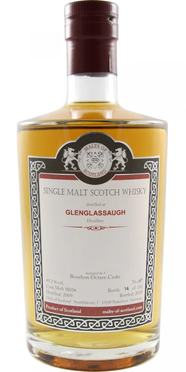 Glenglassaugh 2009 MoS (Barrica #18016) Lanzamiento 2018 Whisky escocés de malta única | 700ML