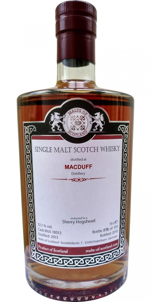 Macduff 2013 MoS (Cask #18013) 2018 Release Single Malt Scotch Whisky | 700ML - Whiskey