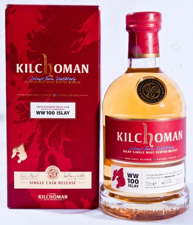 Kilchoman WW100 Islay Single Cask Release (Cask #742/2010) 2018 Release Single Malt Scotch Whisky | 700ML