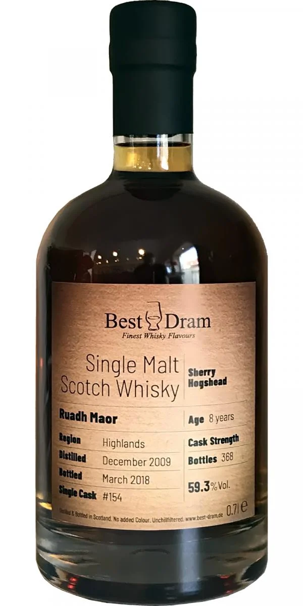 Ruadh Maor 2009 BD (Cask #154) 8 Year Old 2018 Release Single Malt Scotch Whisky | 700ML - Whiskey