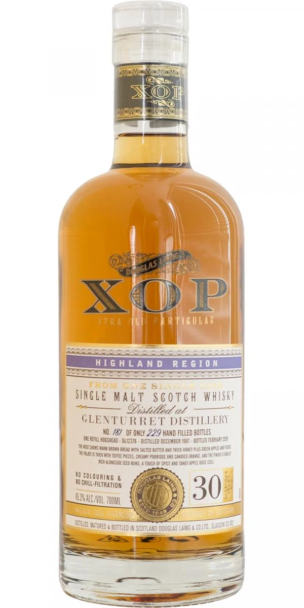Glenturret 1987 DL XOP - Xtra Old Particular (Cask #DL 12378) 30 Year Old 2018 Release Single Malt Scotch Whisky | 700ML