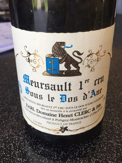 1993 | Domaine Henri Clerc & Fils | Meursault Sous le Dos d'Ane - Wine