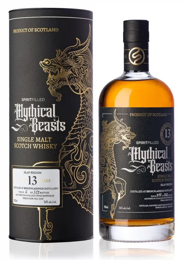 Bruichladdich 13 Year Old Mythical Beasts Single Cask Malt Whisky | 700ML - Whiskey