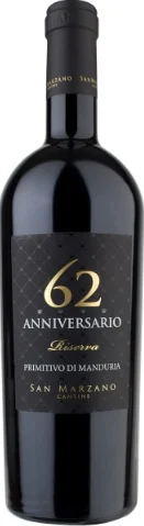 2017 | Cantine San Marzano | 62 Anniversario Primitivo di Manduria Riserva - Wine