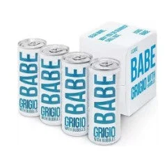 Babe Grigio with Bubbles | (4)*187ML - Sparkling Wine