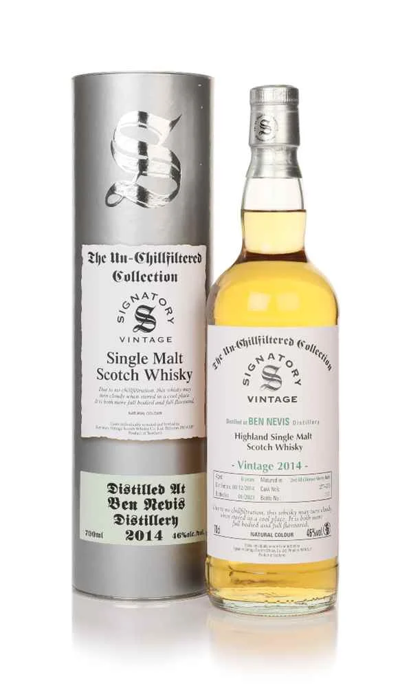 Ben Nevis 8 Year Old 2014 (casks 277 & 278) - Un-Chilfiltered Collection (Signatory) | 700ML