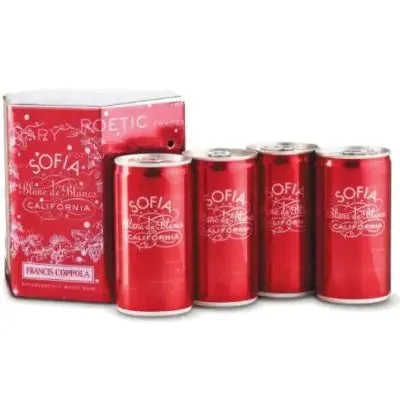 Francis Coppola Sofia Blanc De Blancs | (4)*187ML - Sparkling Wine