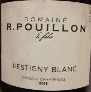 2016 | R. Pouillon & Fils | Coteaux Champenois Festigny Blanc - Wine