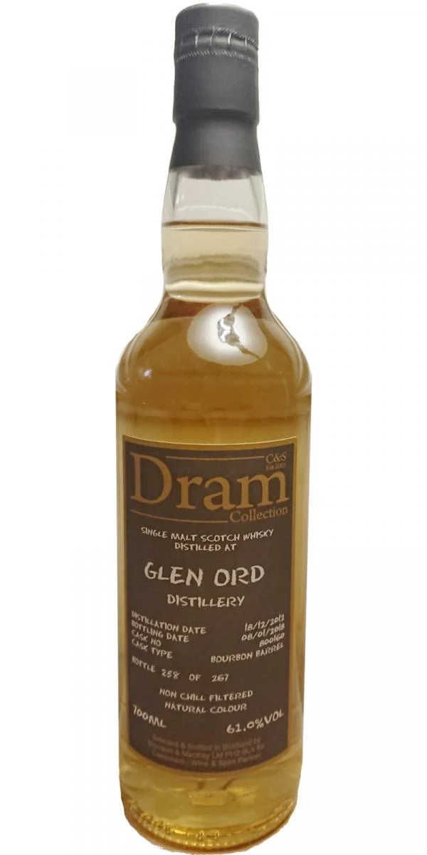 Glen Ord 2012 C&S Dram Collection (Cask #800160) 5 Year Old 2018 Release Single Malt Scotch Whisky | 700ML - Whiskey